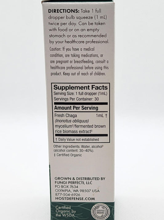 Host Defense Mushrooms Chaga Extract, 1 oz