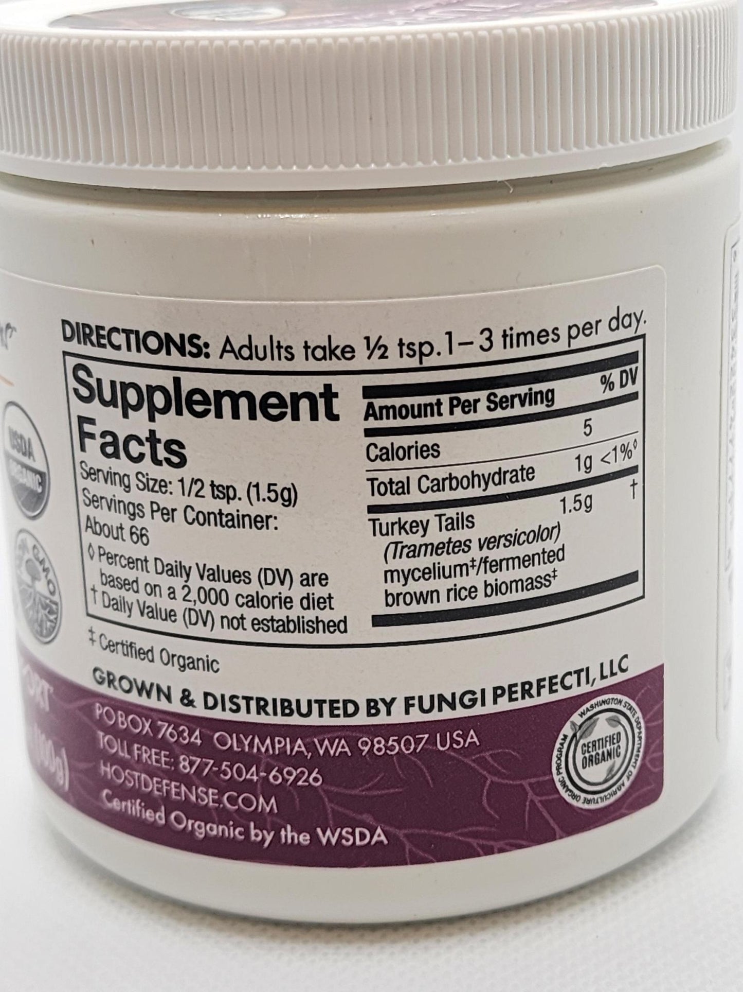 Host Defense Mushrooms, Turkey Tail Powder, 100G