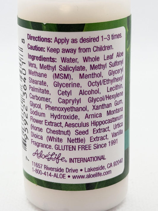 Aloe Life Body Heat Vanilla Rub 1oz