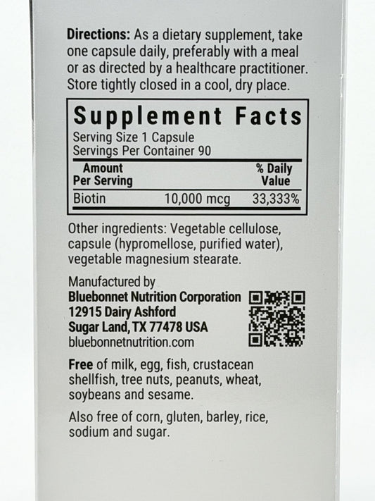 Bluebonnet BeautifulAlly Biotin Strengthen Hair & Nails 90caps
