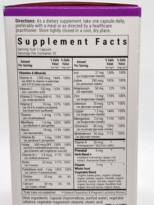 Bluebonnet Ladies One Prenatal 30vcaps