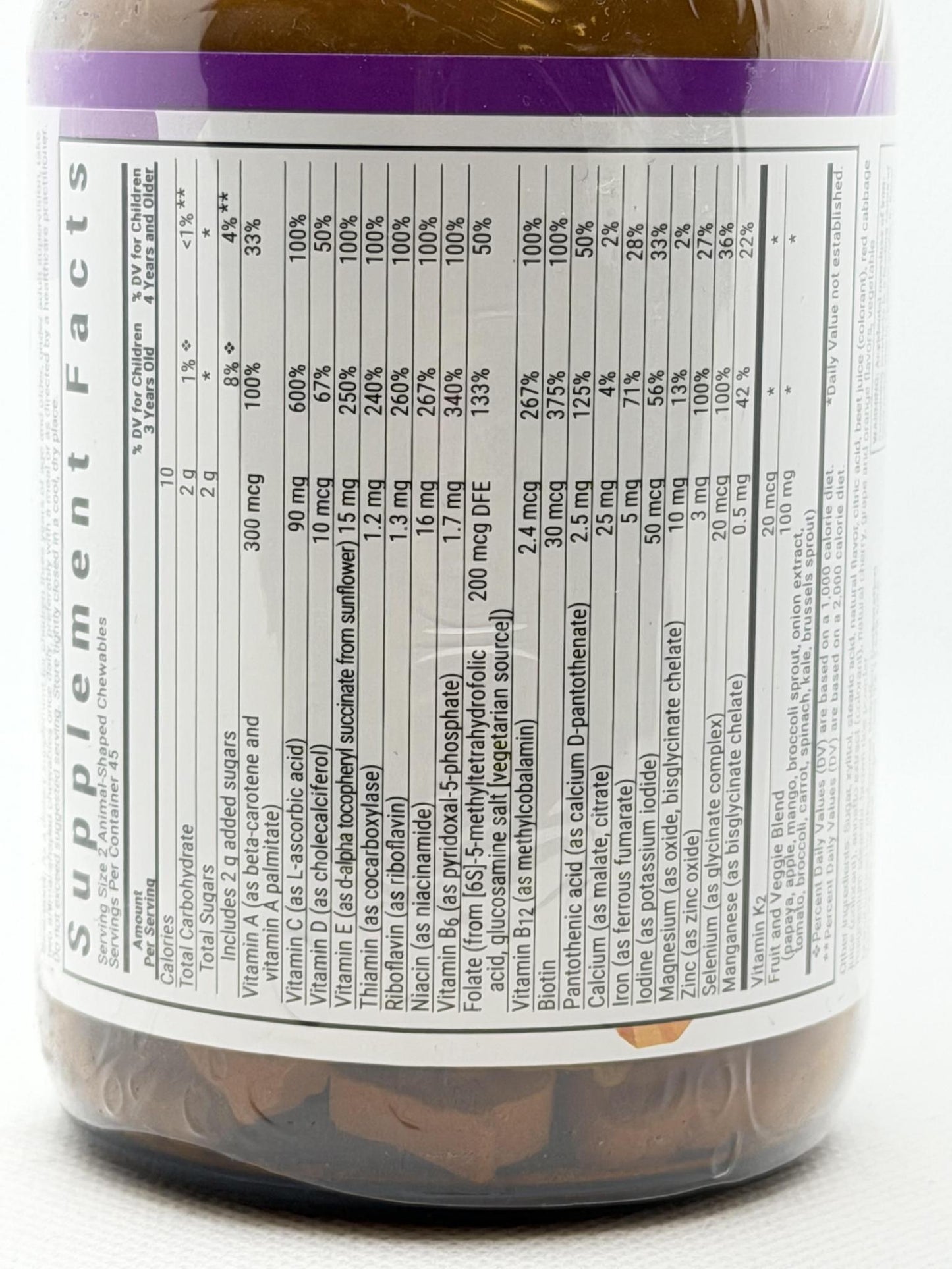 Bluebonnet Nutrition Animalz Multiple for Kids 90chewables