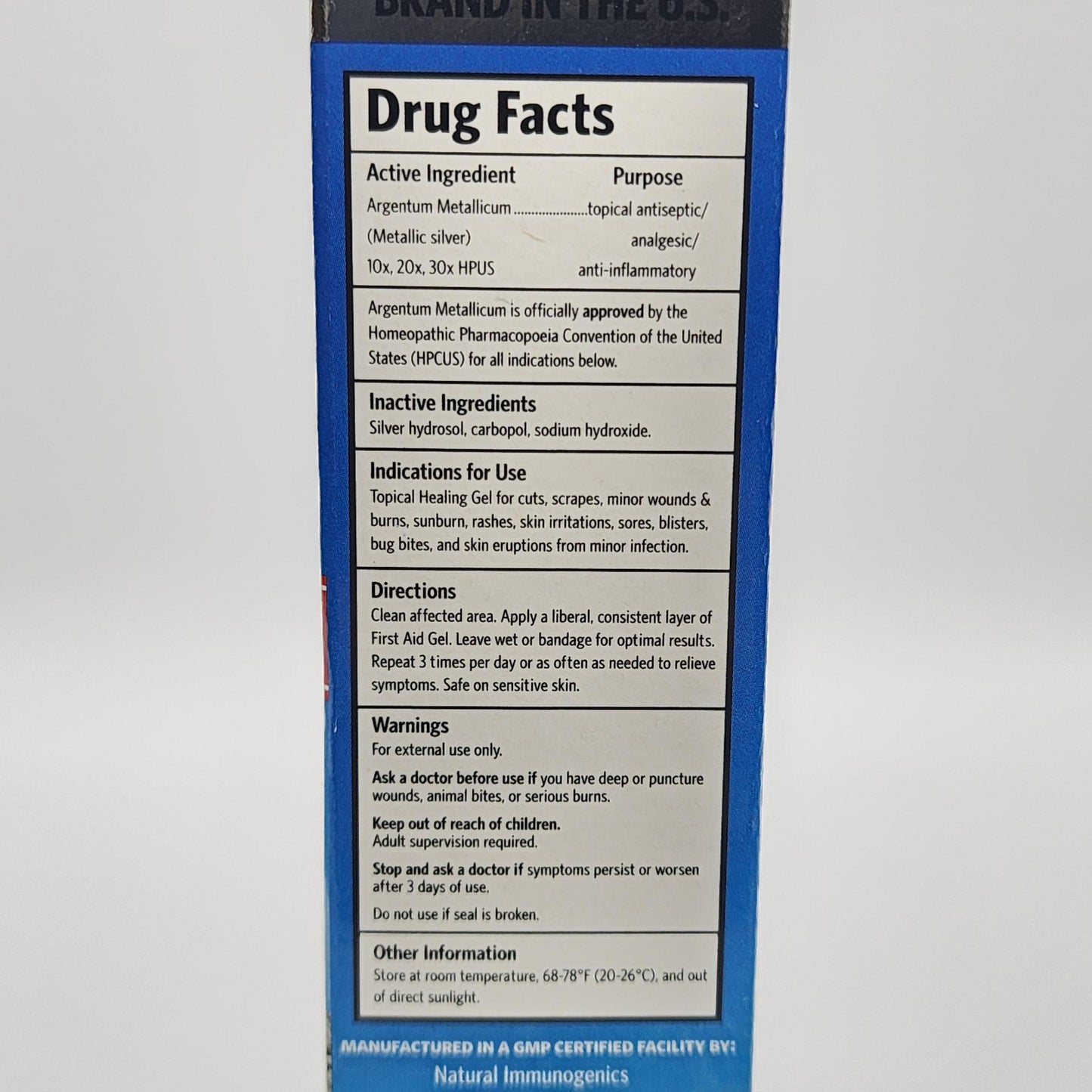 Sovereign Silver First Aid Gel 1oz