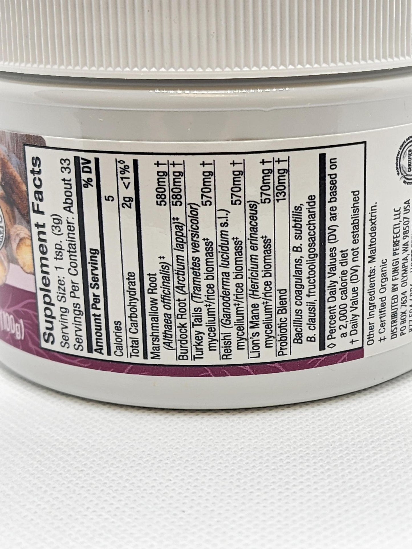 Host Defense MycoBotanicals MicroBiome Powder, 100G