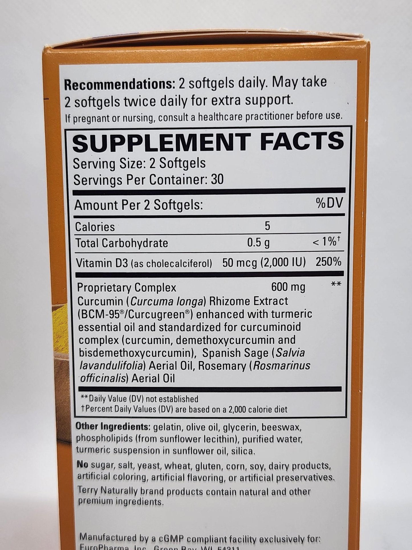 Terry Naturally CuraMed Brain 60softgels
