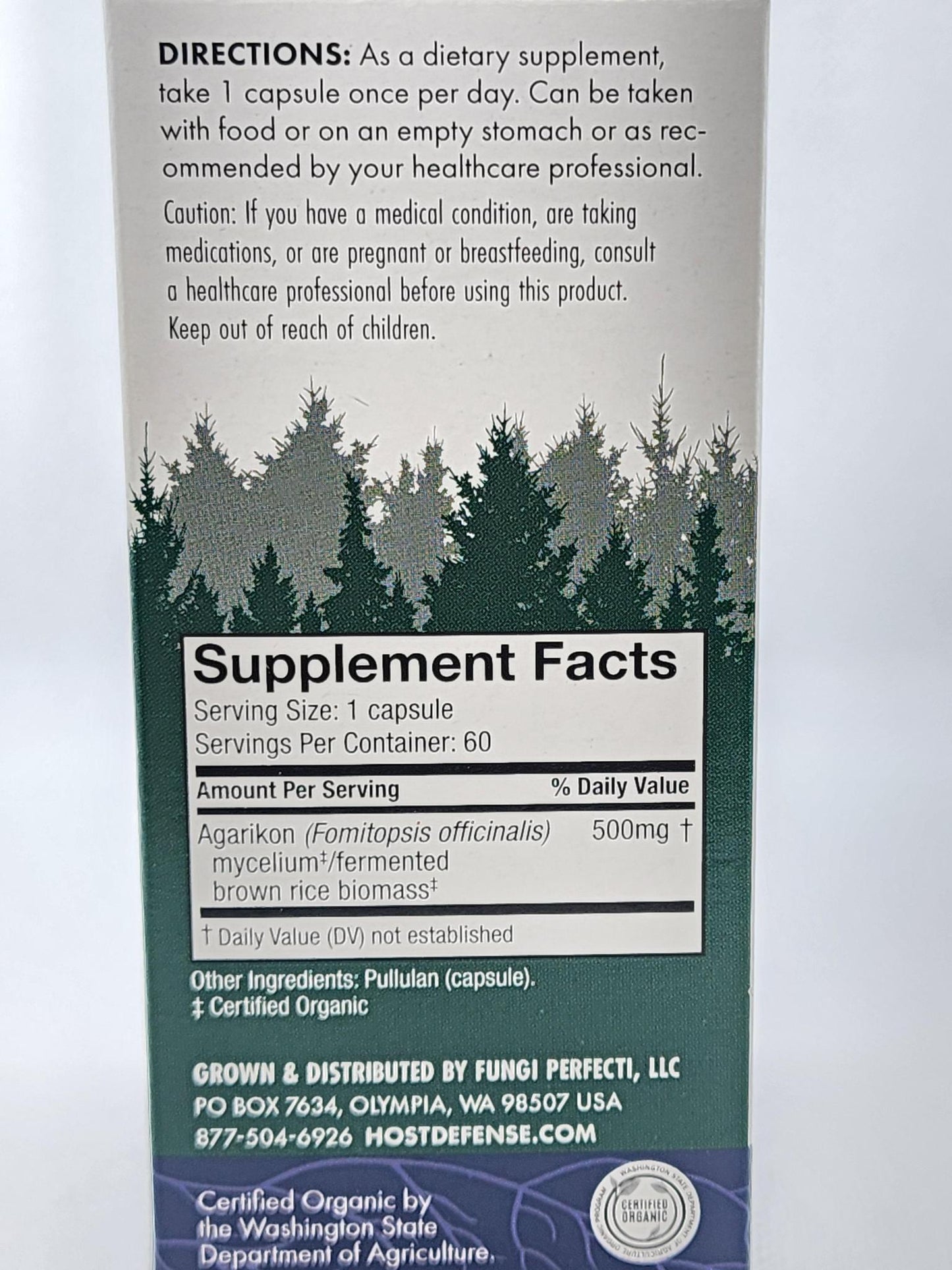 Host Defense Mushrooms Agarikon, 60 vcaps