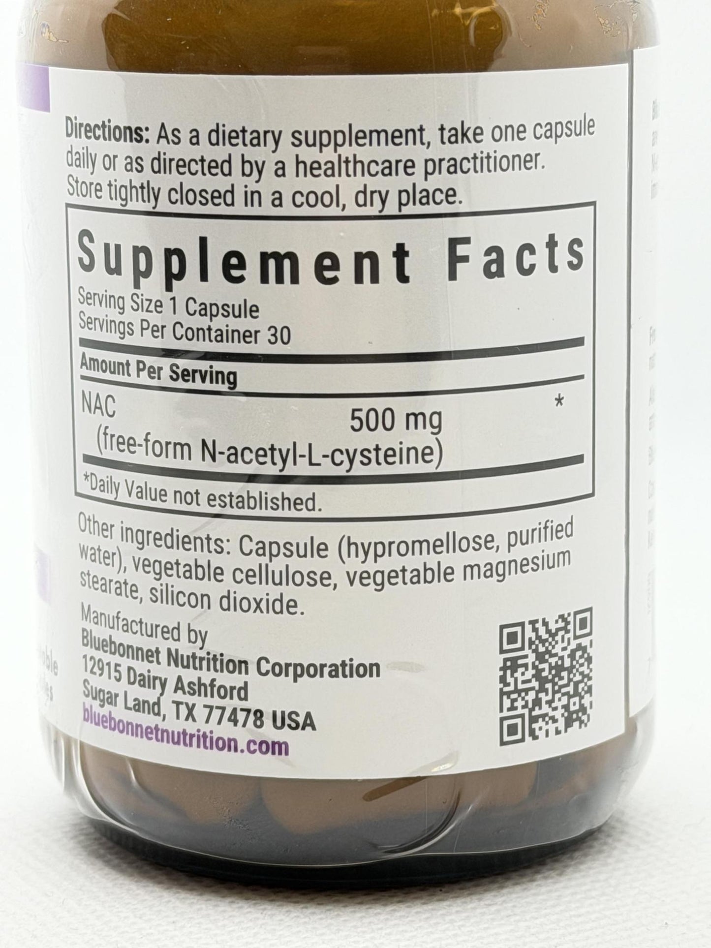 Bluebonnet Nutrition NAC 500mg 30vcaps