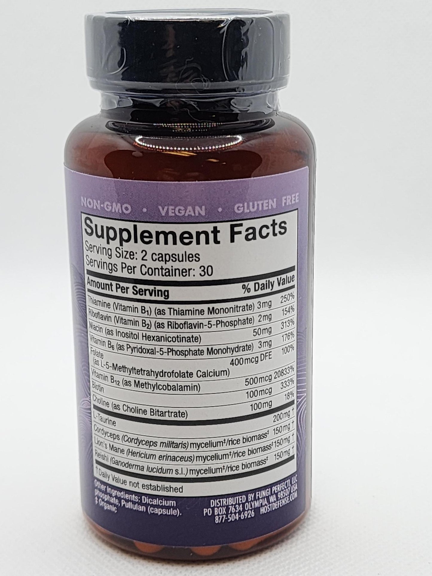 Host Defense Mushrooms Mycobenefits FOCUS, 60caps