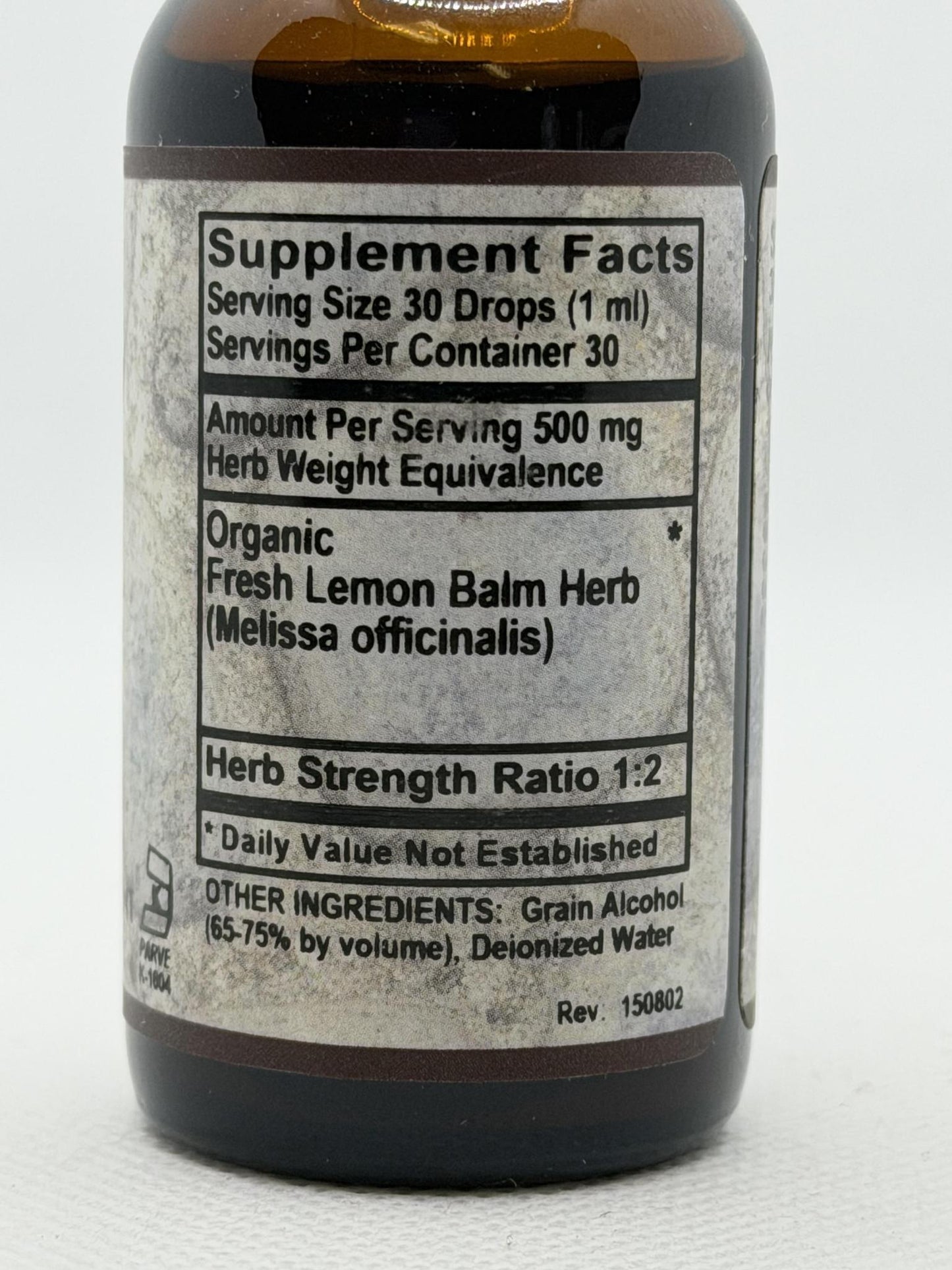 Old Paths Lemon Balm Liquid Extract 1oz