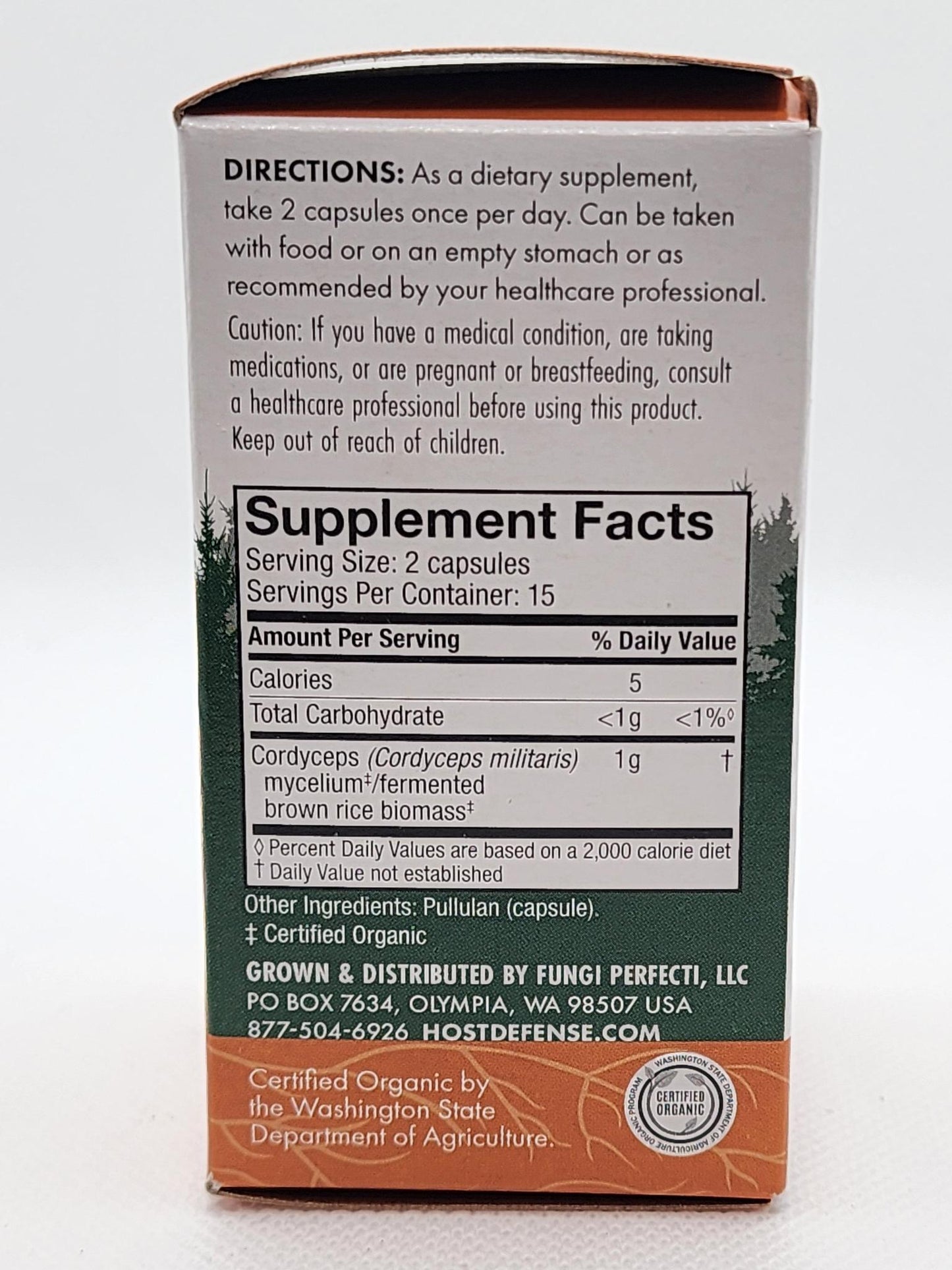 Host Defense Mushrooms, Energy Support Cordyceps 30caps