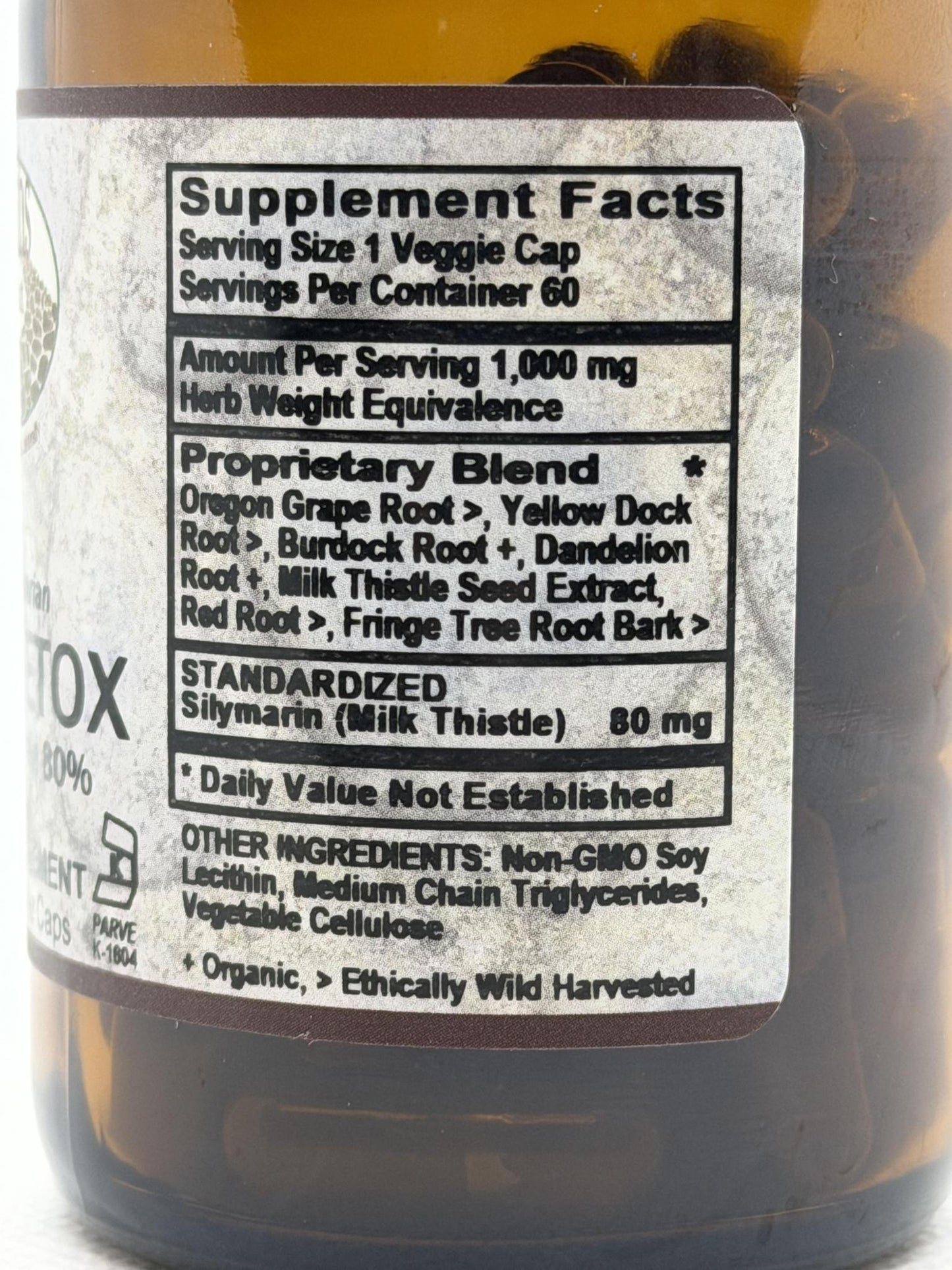 Old Paths Liver Detox with Milk Thistle 60 Liquid veg caps