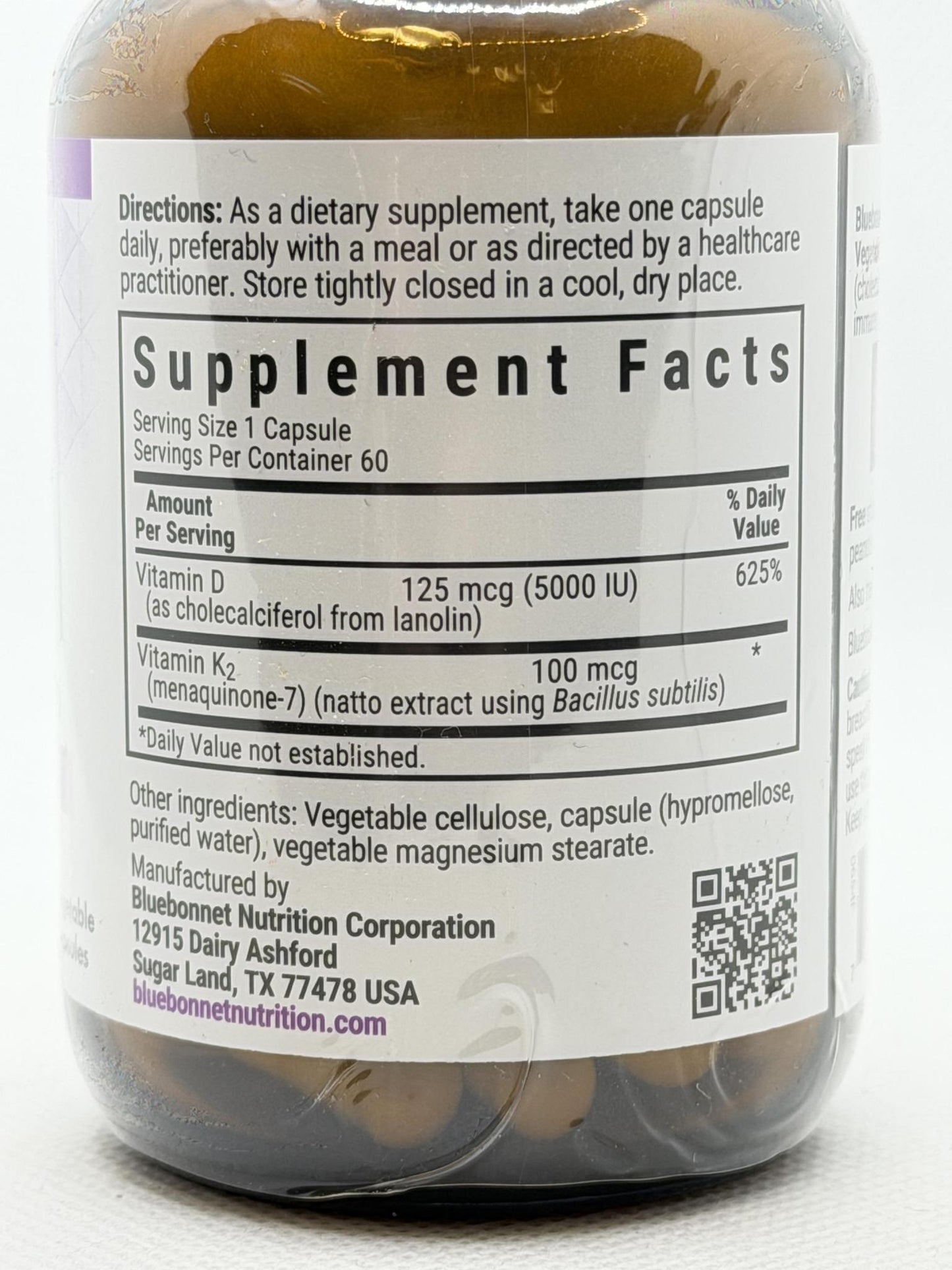 Bluebonnet Nutrition D3 & K2 60caps