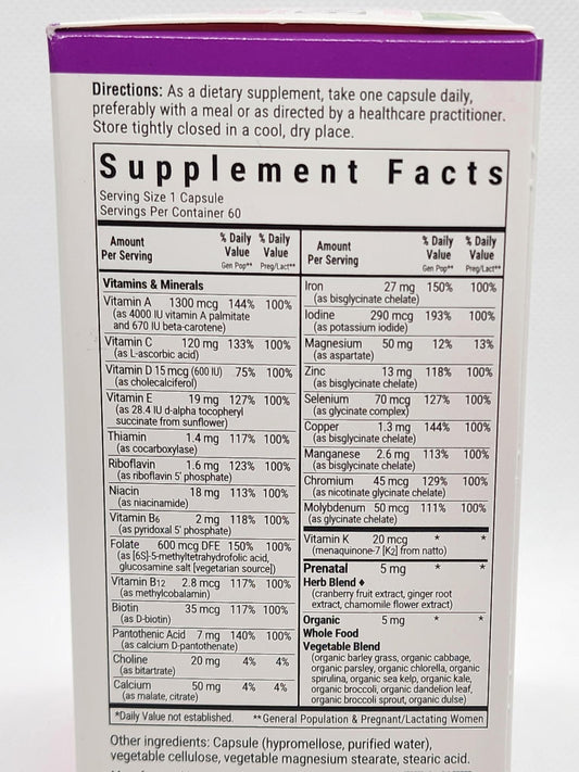 Bluebonnet Ladies One Prenatal 60vcaps