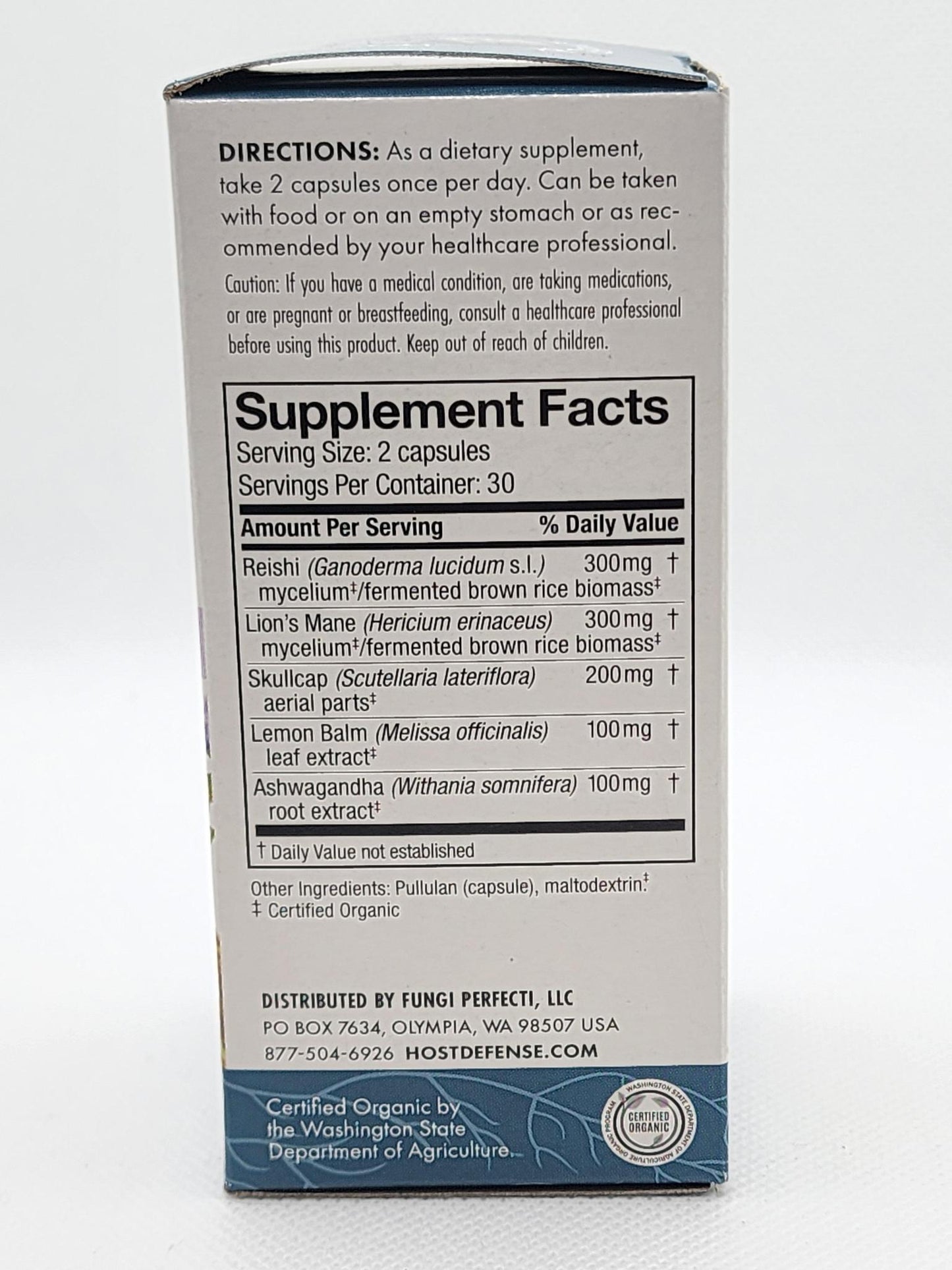 Host Defense Mushrooms Stress Decompress 60 caps