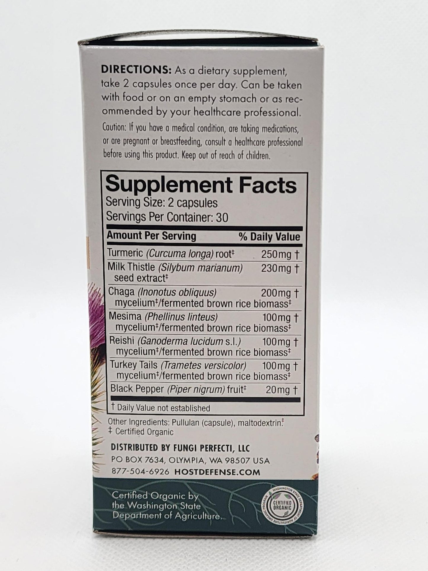 Host Defense Mushrooms, Myco Botanical Supports Liver Health 60 caps