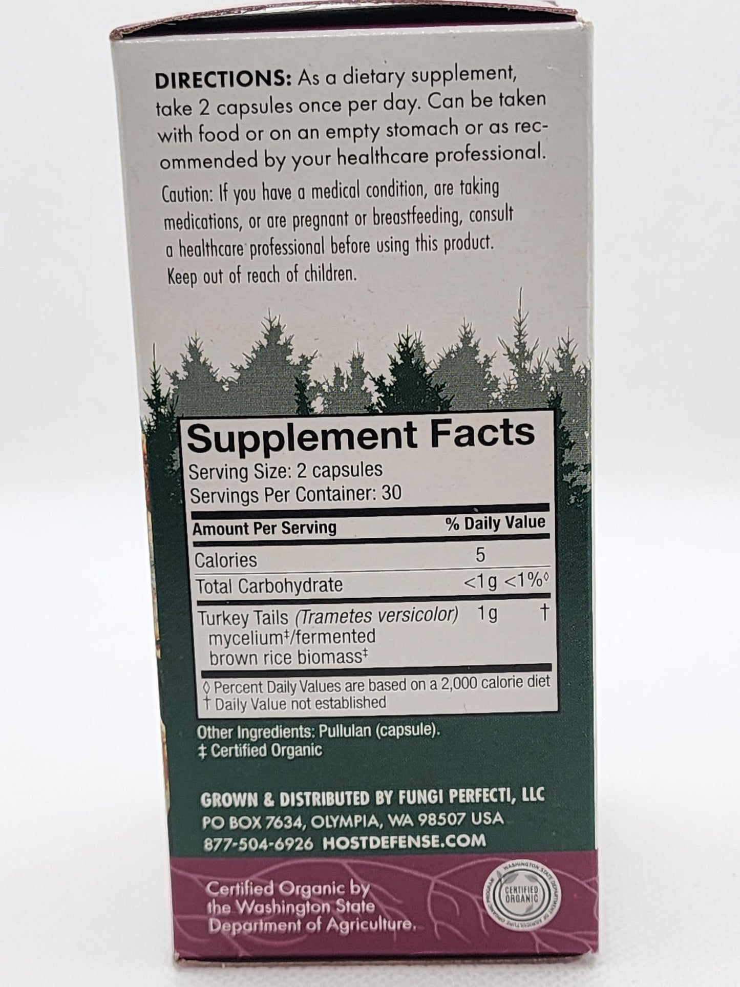 Host Defense Mushrooms, Immune Support Turkey Tail 60 caps