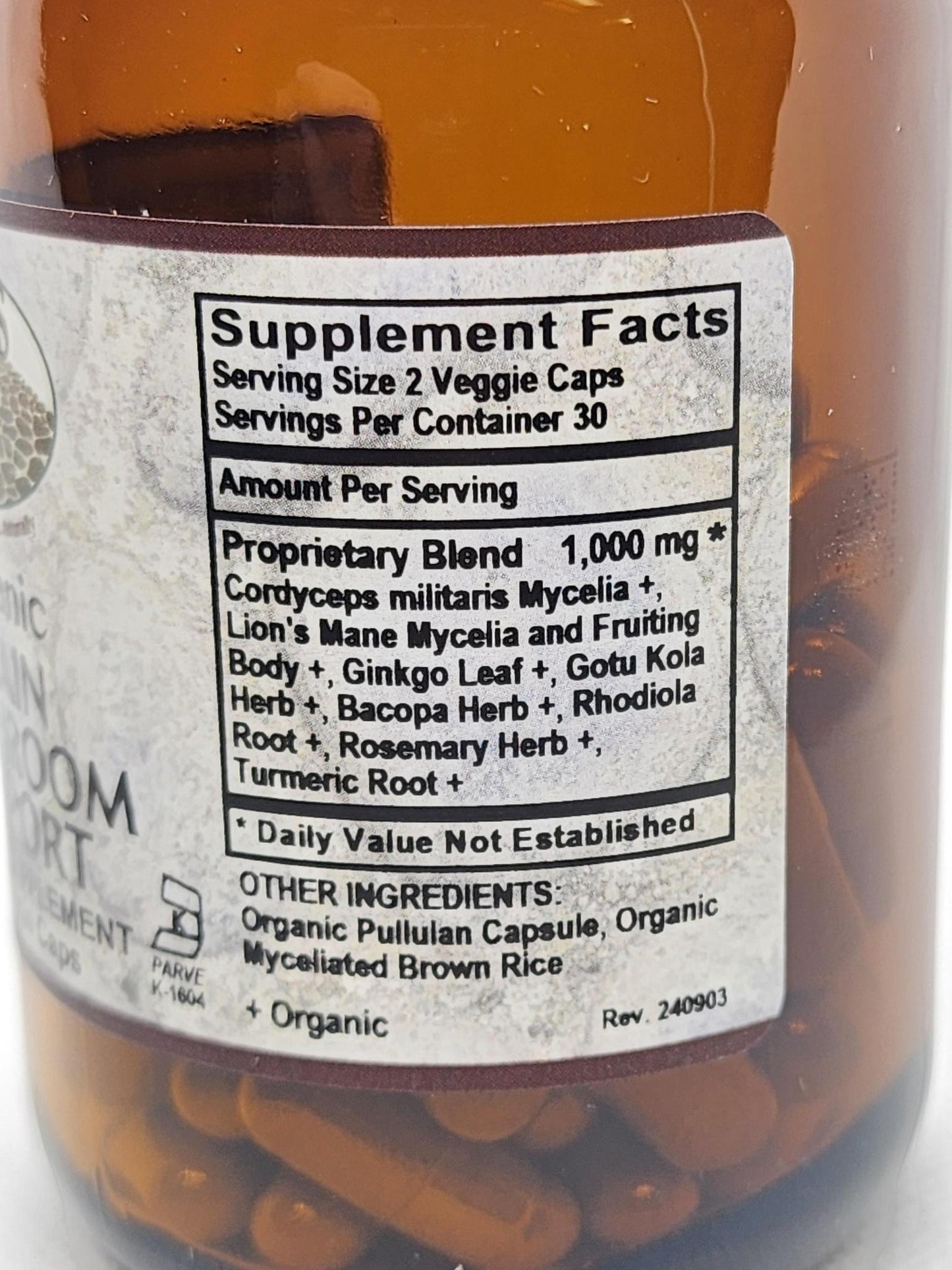 Old Paths Brain Mushroom Support 60caps