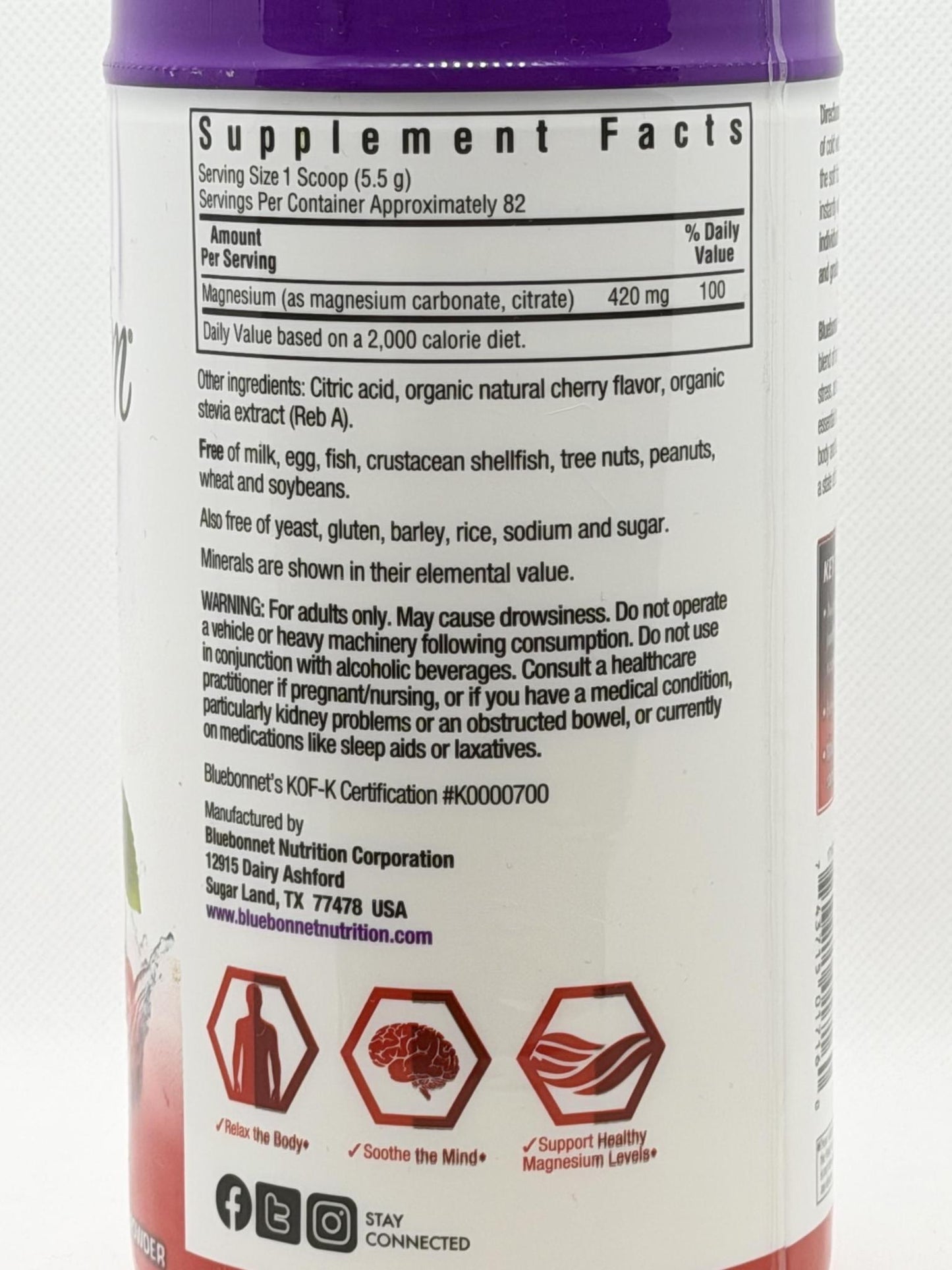 Bluebonnet Simply Calm Cherry 16oz