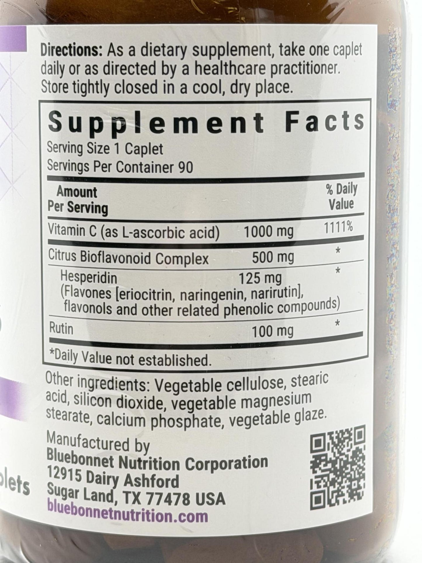 Bluebonnet C-1000mg Plus Bioflavonoids 90cap