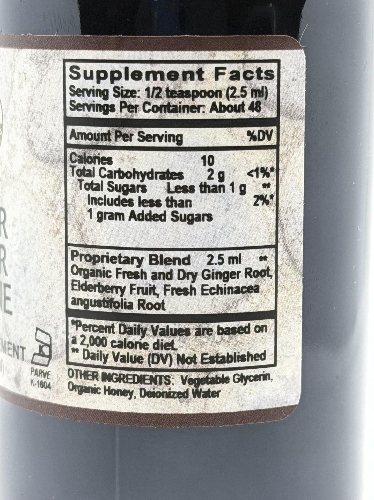 Old Paths Ginger Zinger Immune Syrup 4oz