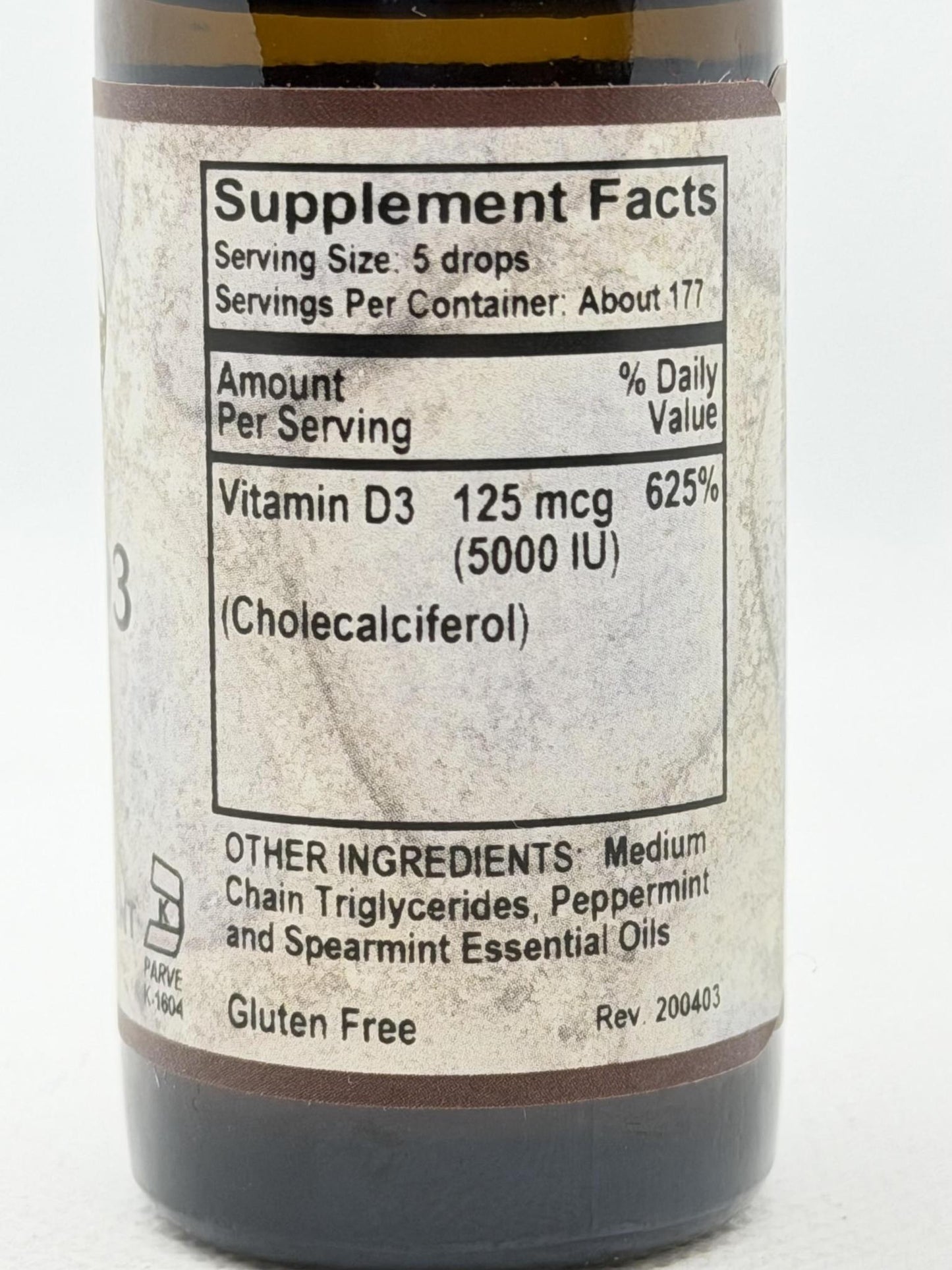 Old Path's Vitamin D3 5000iu Mint