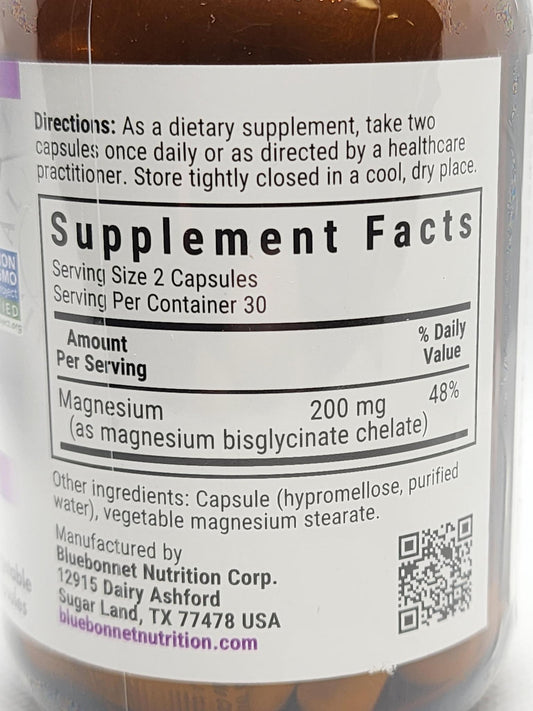 Bluebonnet Nutrition Chelated Magnesium 60caps