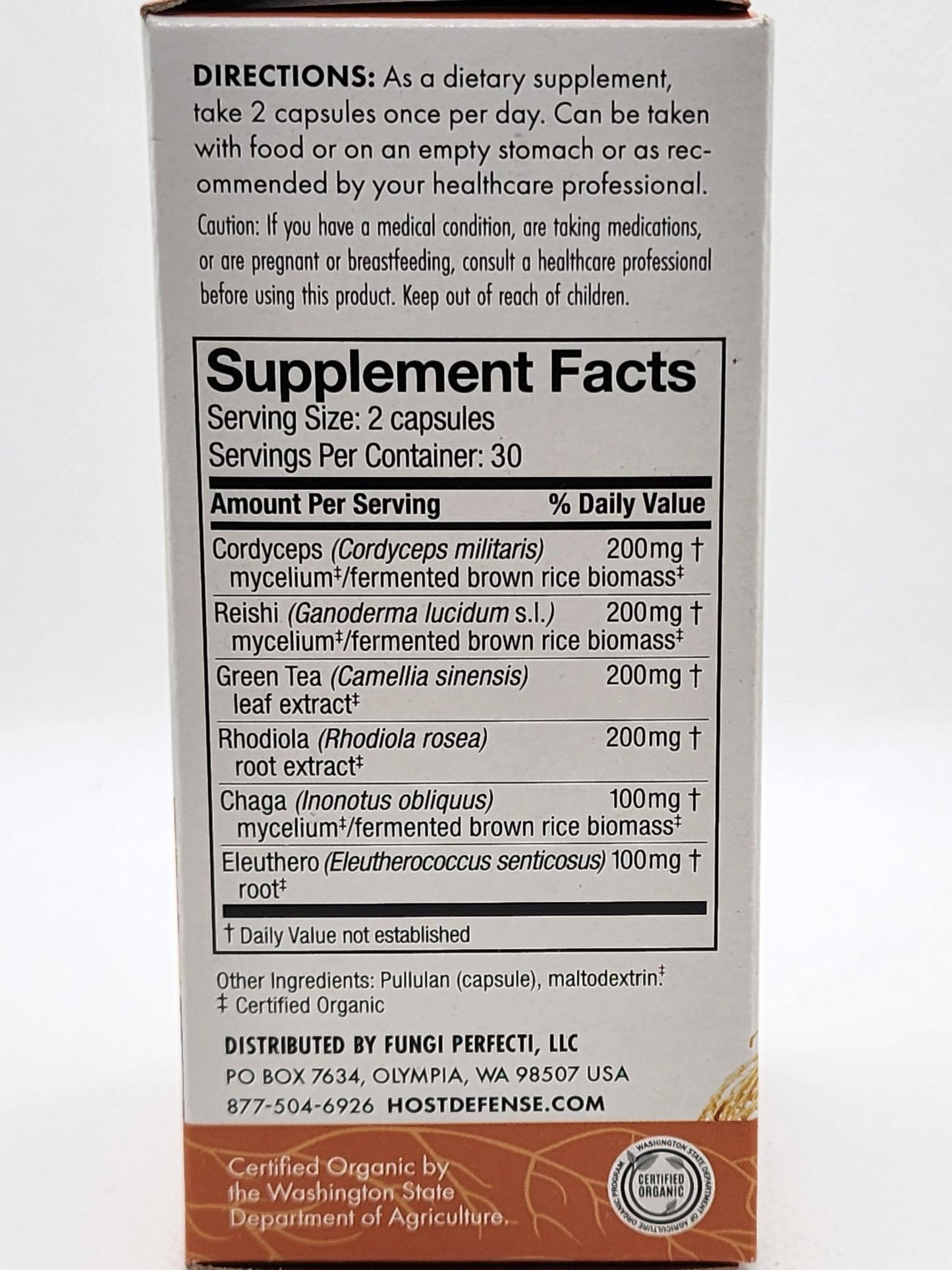 Host Defense Mushrooms MycoBotanicals Energy 60caps