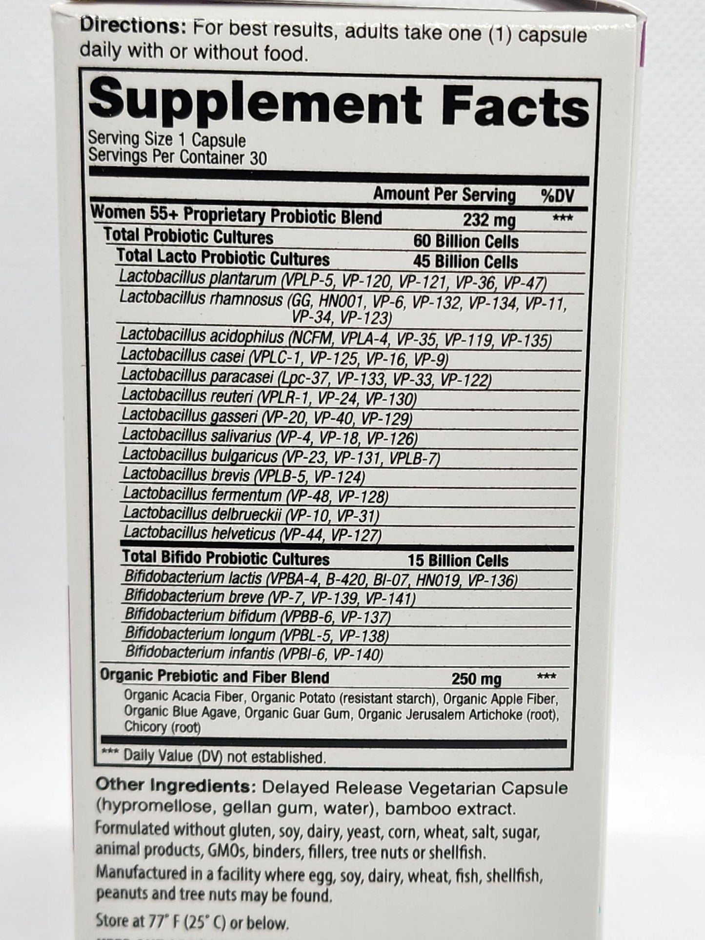 Vital Planet Flora Women 55+ Probiotic 30ct