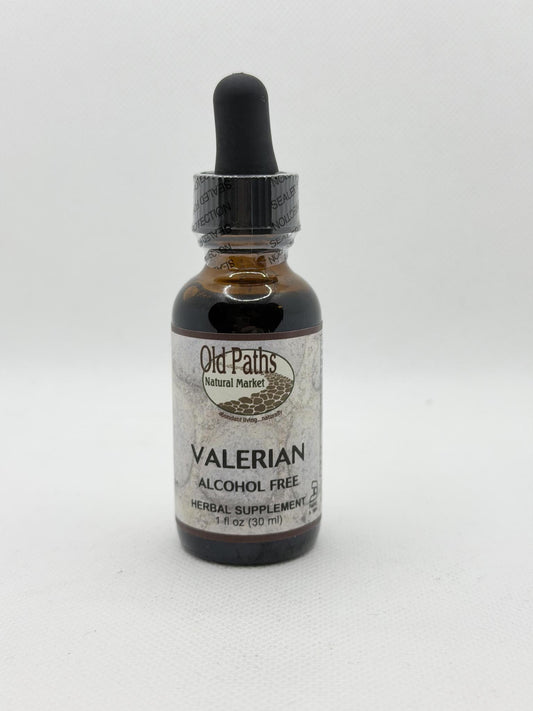 Old Paths Valerian Liquid Extract Alcohol Free 1 oz