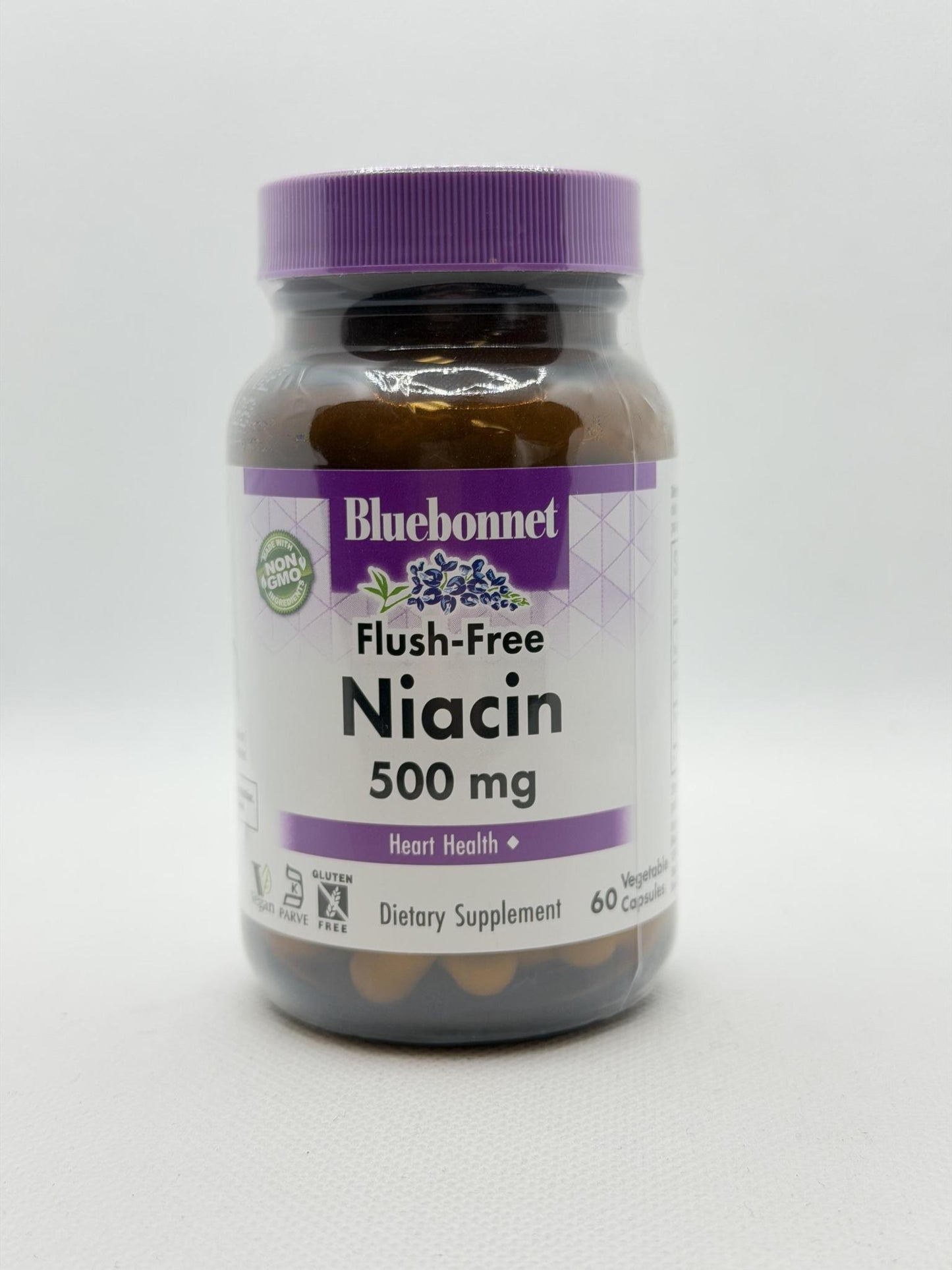 Bluebonnet Niacin, Flush-Free, 500mg 60cap