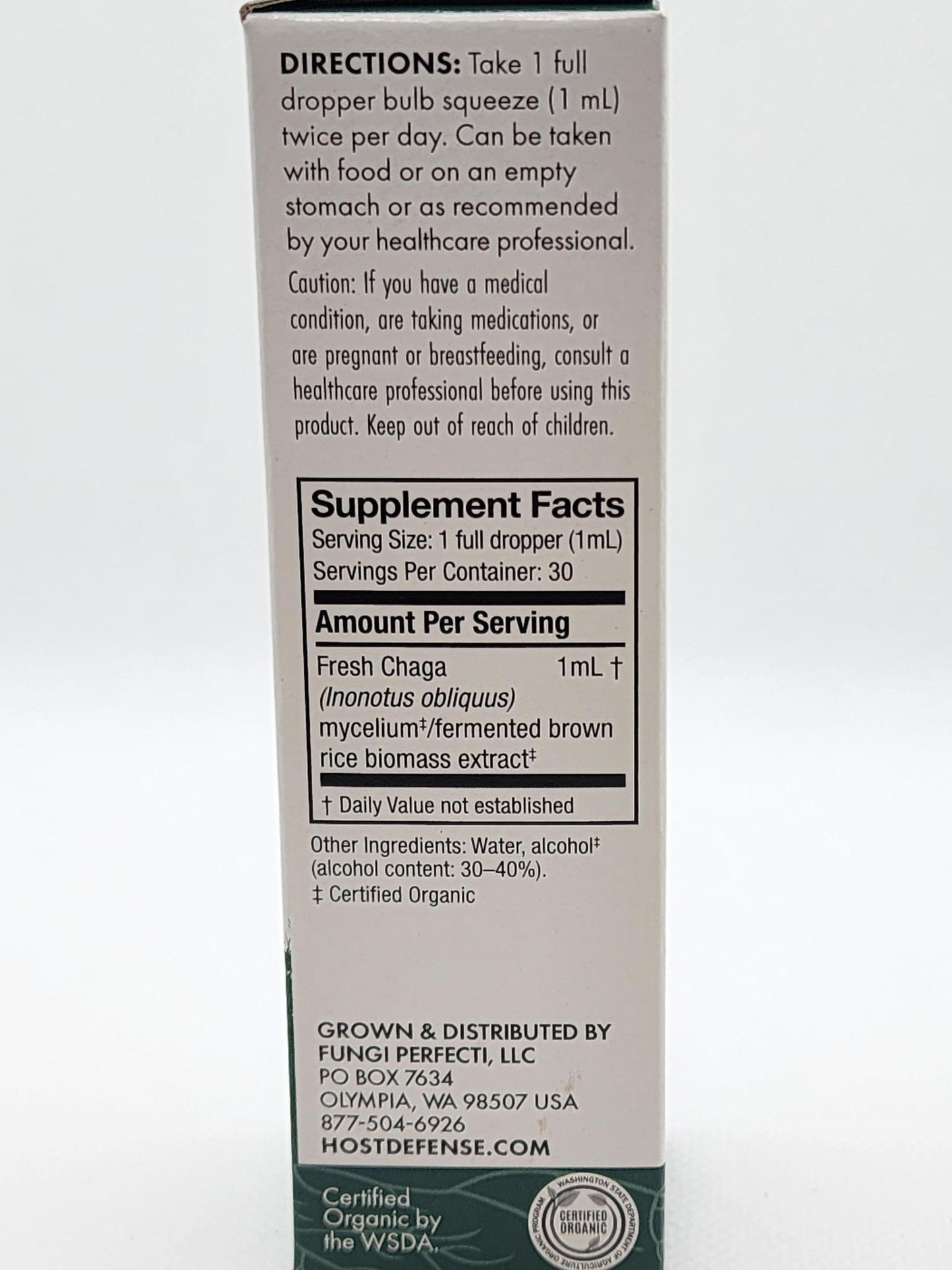 Host Defense Mushrooms Chaga Extract, 1 oz