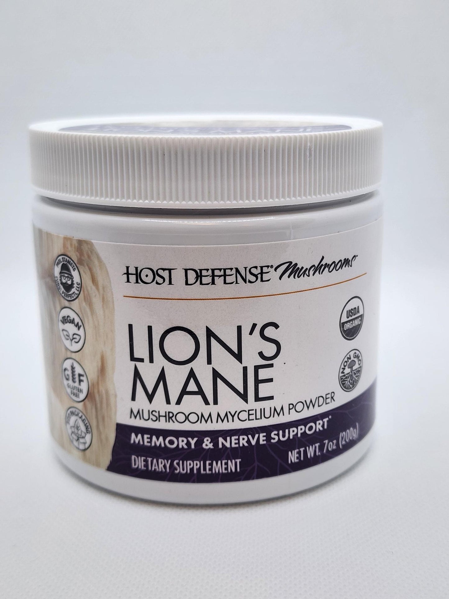 Host Defense Mushrooms, Lion's Mane Powder, 200g