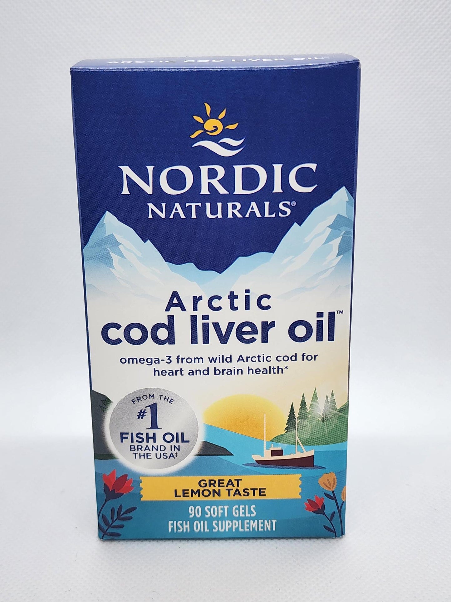 Nordic Naturals Cod Liver Oil, Lemon Caps 90ct