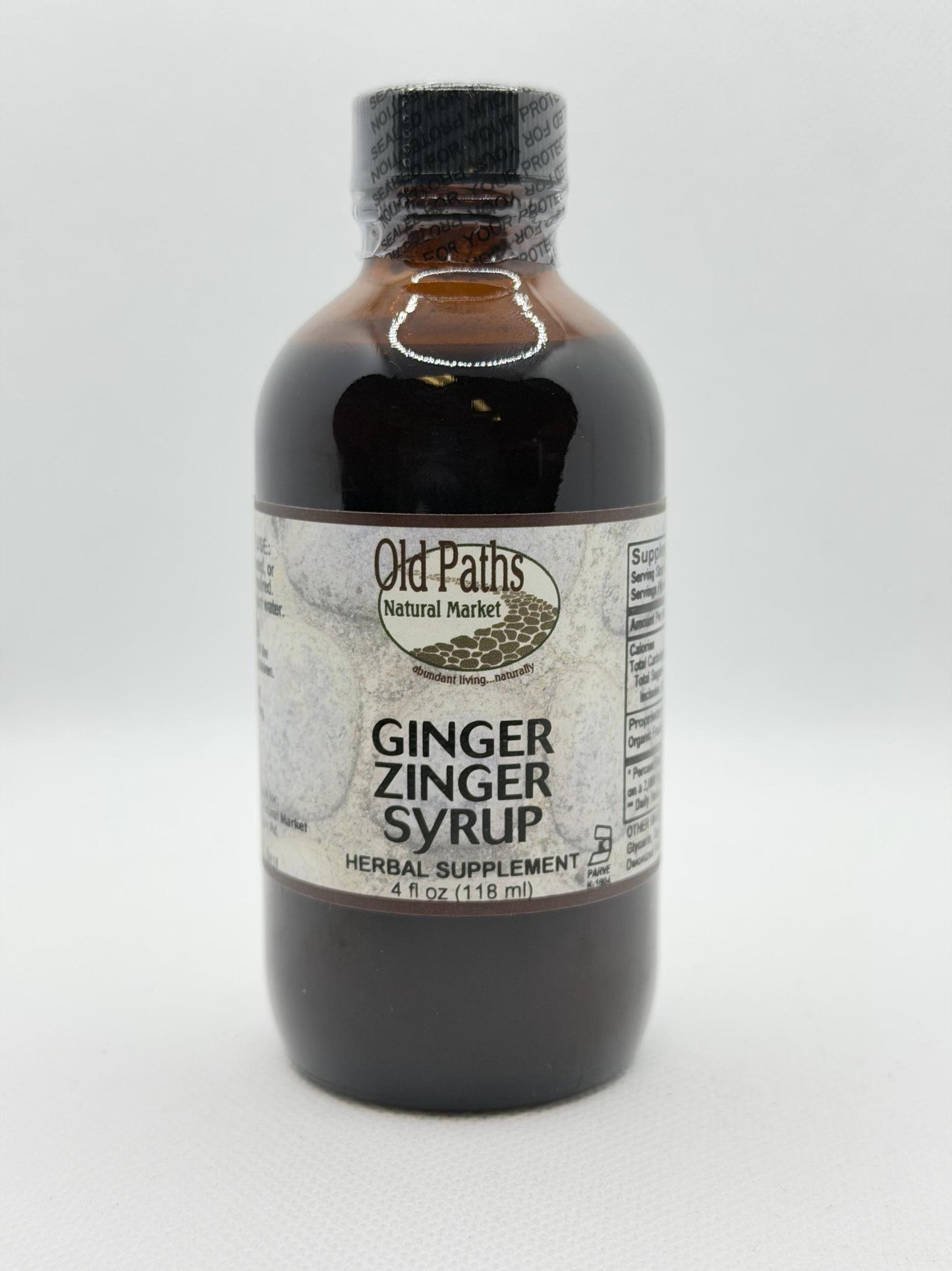 Old Paths Ginger Zinger Syrup 4oz