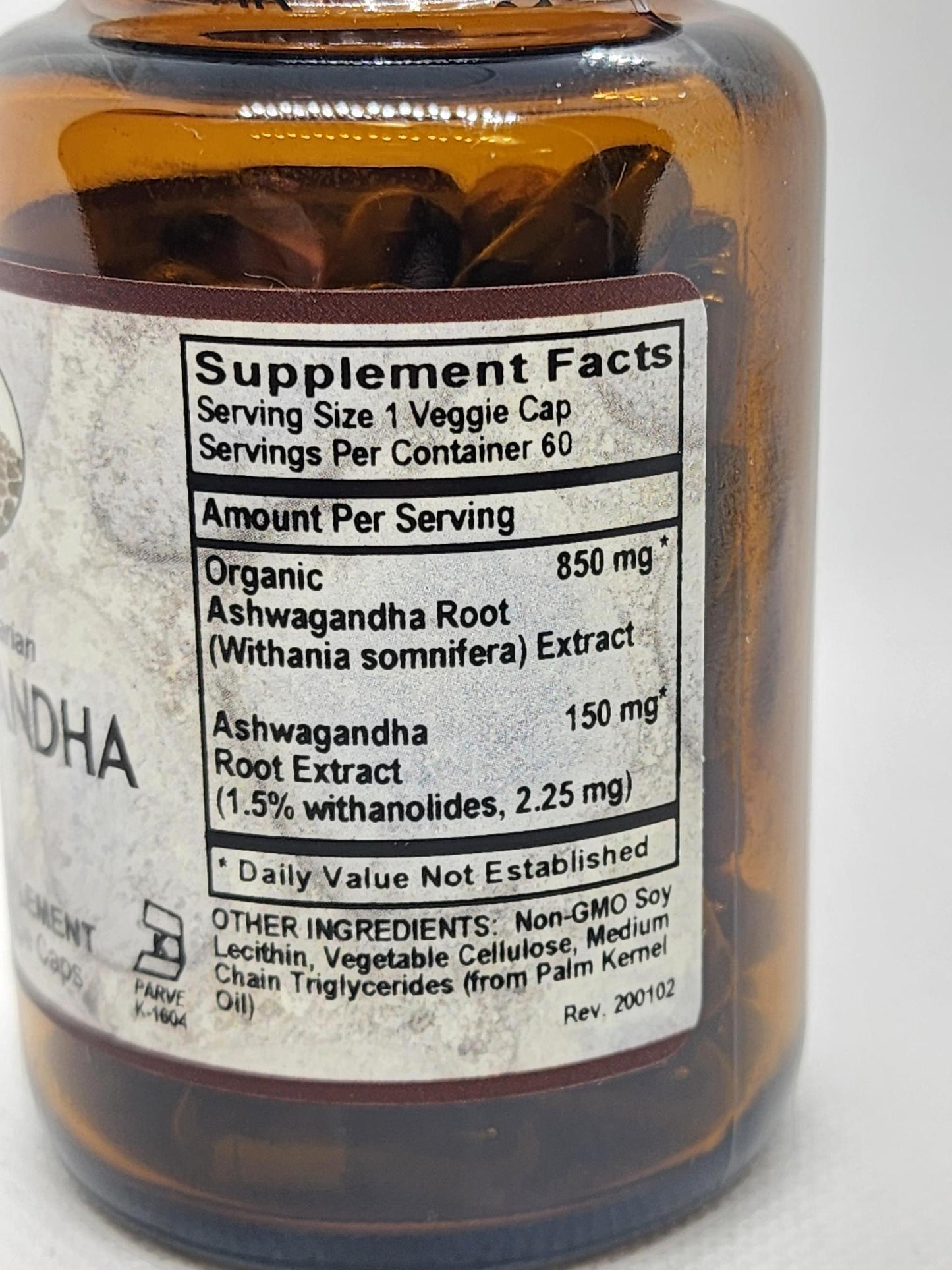 Old Paths Ashwagandha Liquid 60 veg caps