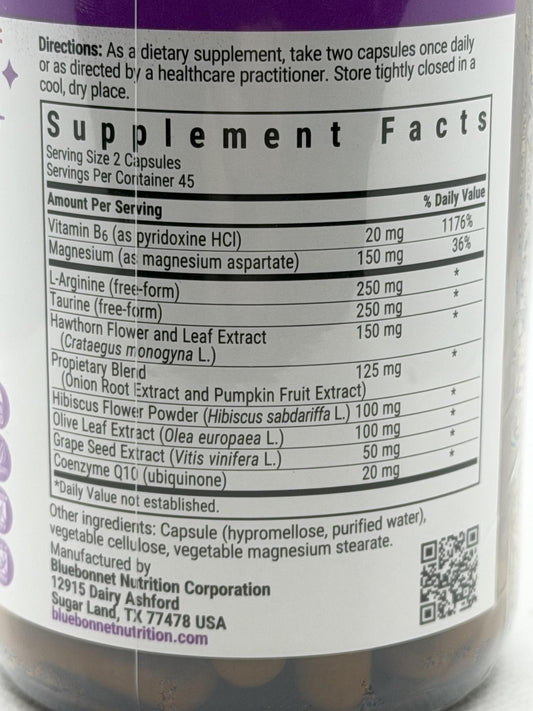 Bluebonnet Nutrition Blood Pressure Support 90caps