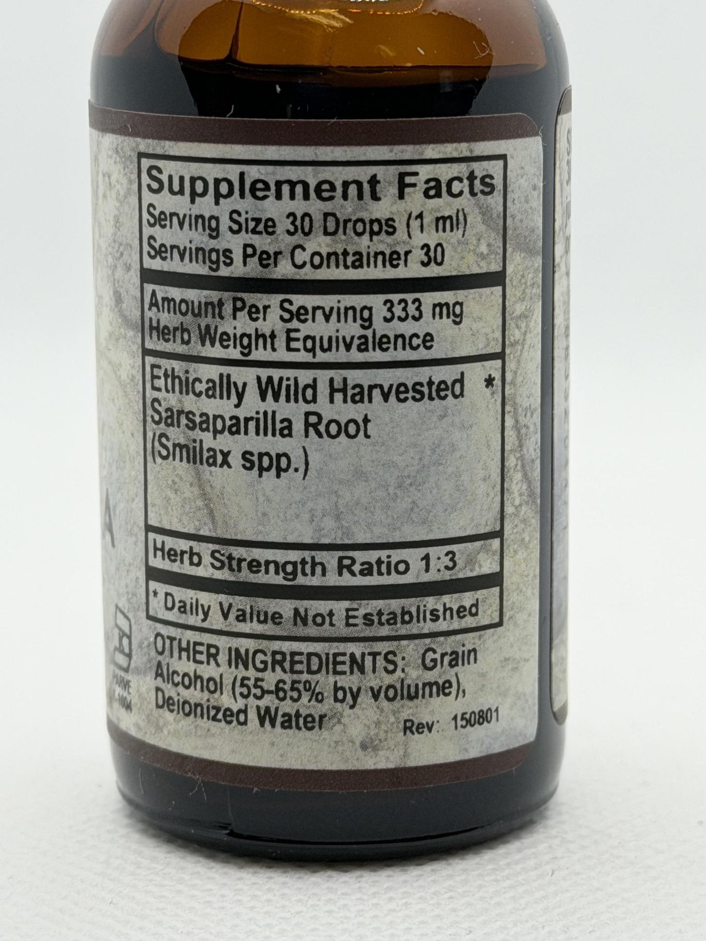 Old Paths Sarsaparilla Liquid Extract 1oz