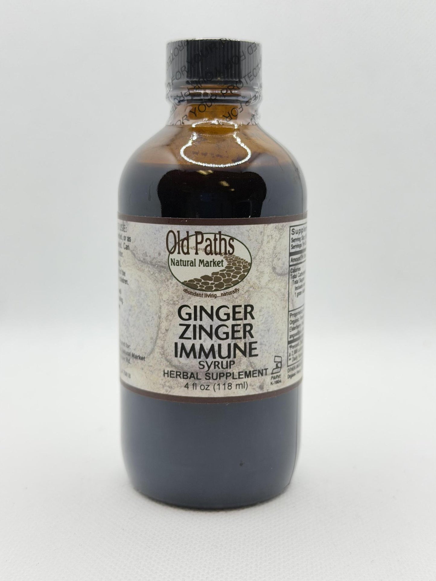 Old Paths Ginger Zinger Immune Syrup 4oz