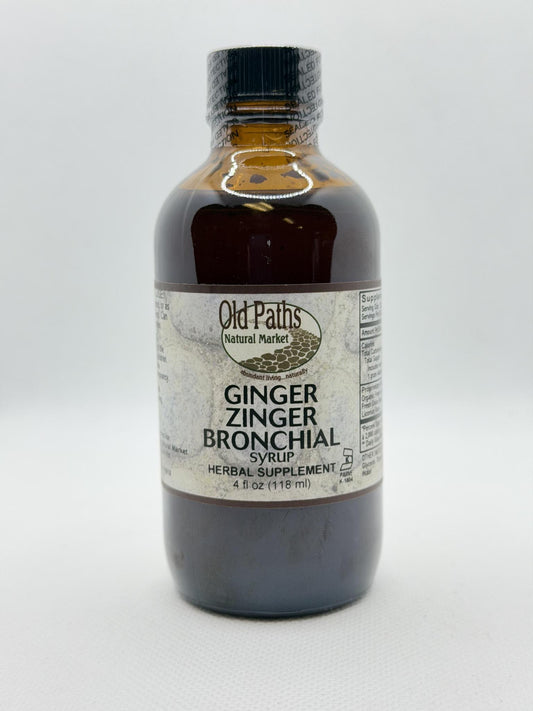 Old Paths Ginger Zinger Cough Syrup 4oz
