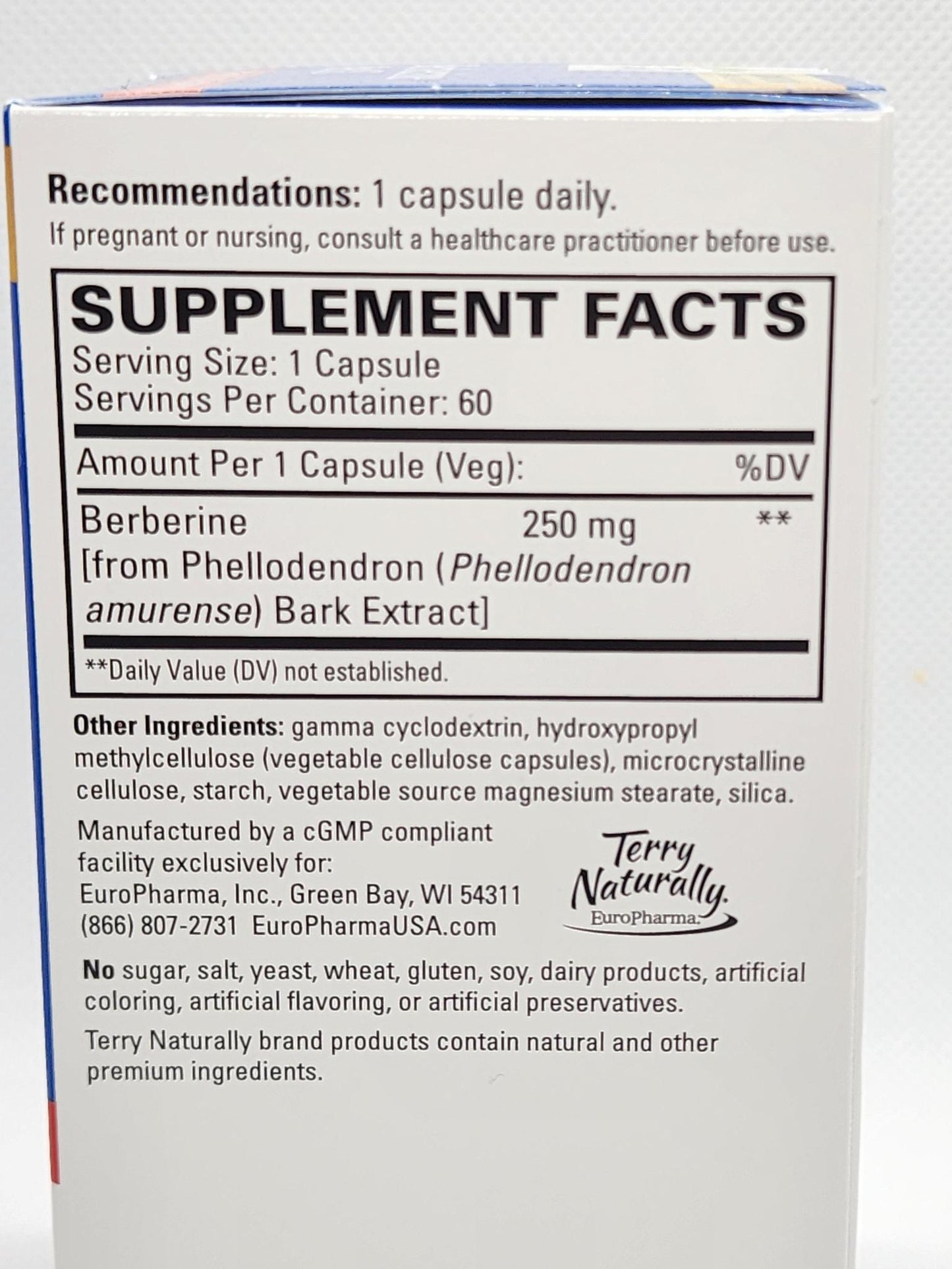 Terry Naturally Berberine MetX Extra Strength 60caps