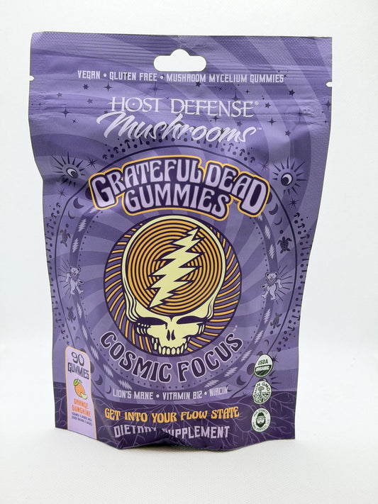 Host Defense Mushrooms Grateful Dead Gummies, Cosmic Focus, 90ct