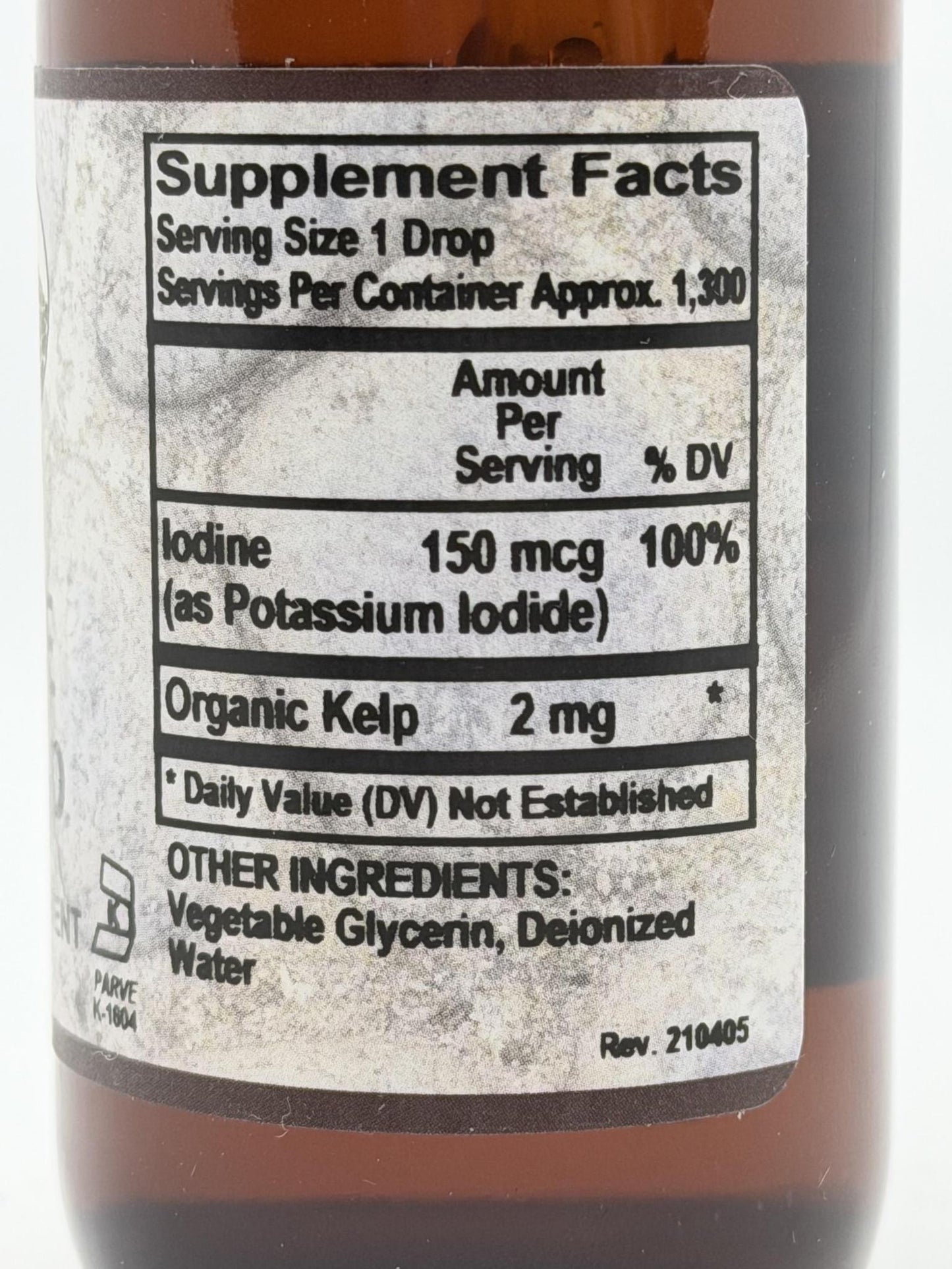 Old Paths Iodine with Kelp 2oz