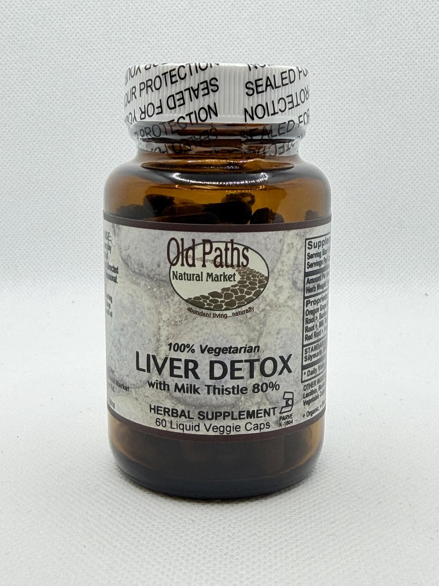 Old Paths Liver Detox  with Milk Thistle 60 Liquid veg caps