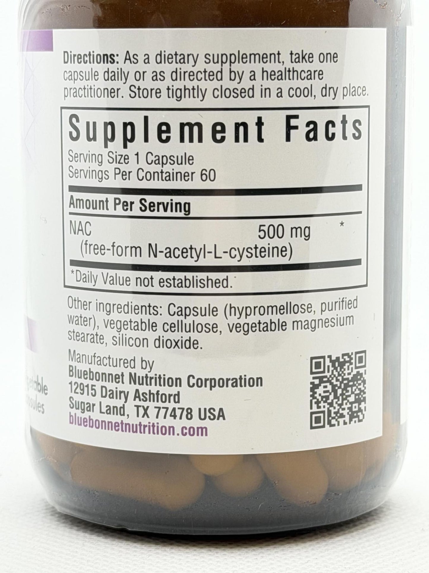 Bluebonnet Nutrition NAC 500mg 60vcaps