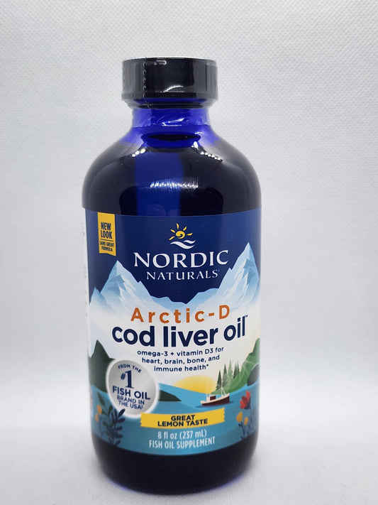 Nordic Naturals Cod Liver Oil, Arctic-D Lemon 8oz