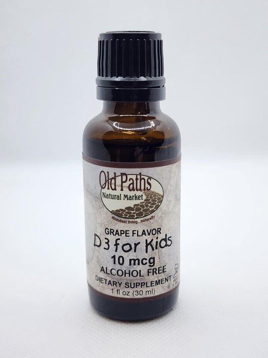 Old Paths Kid's Vitamin D3 400IU 1oz