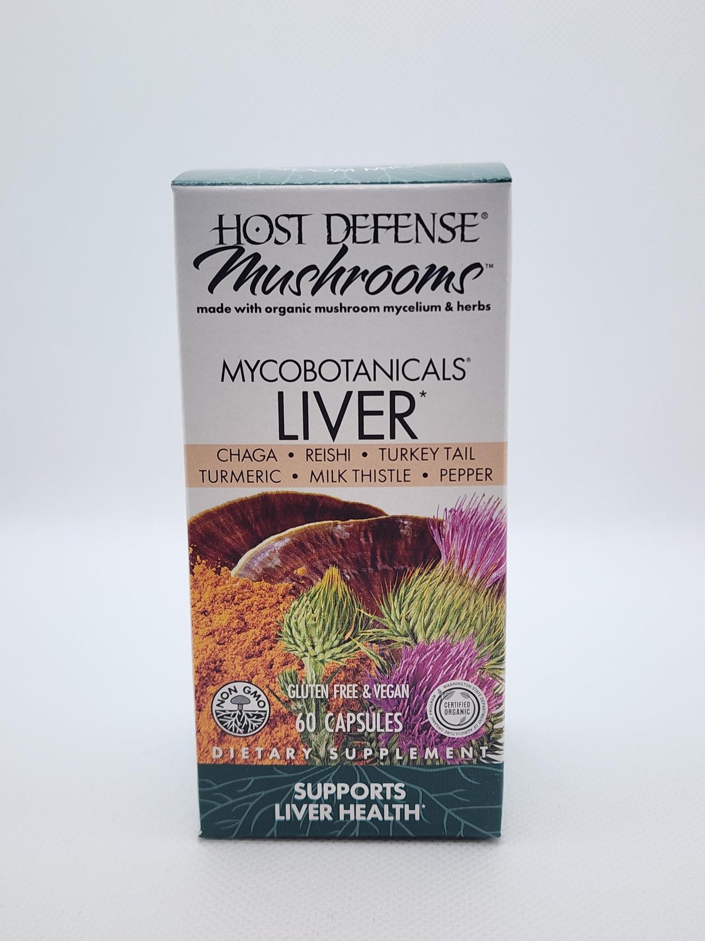 Host Defense Mushrooms, Myco Botanical Supports Liver Health 60 caps