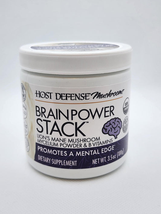 Host Defense Mushrooms Brain Power Stack Powder, 100G 3.5oz