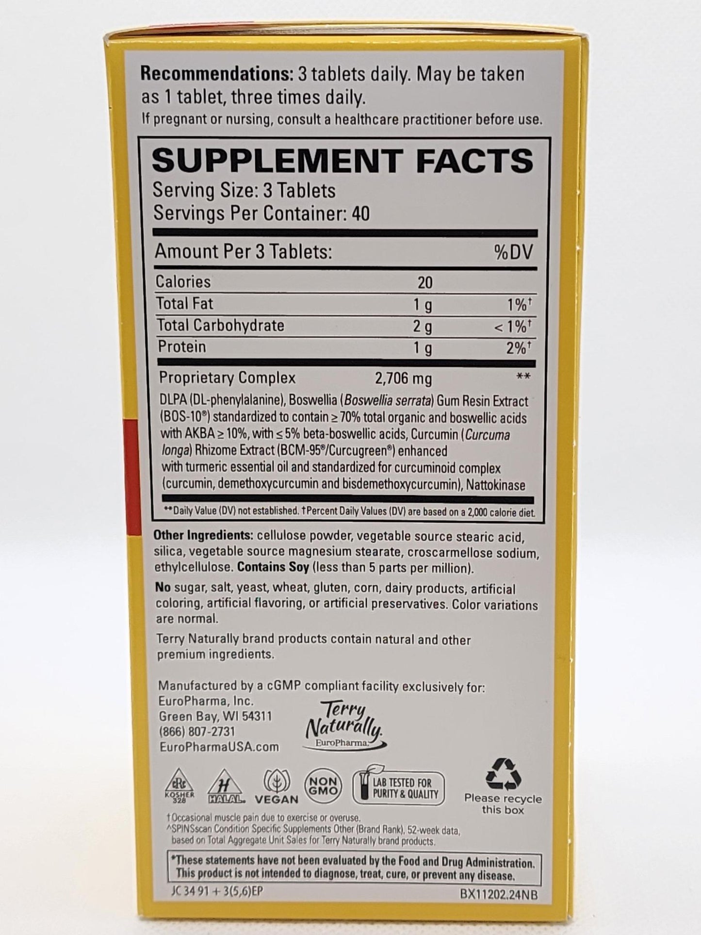 Terry Naturally Curamin Extra Strength 120cap