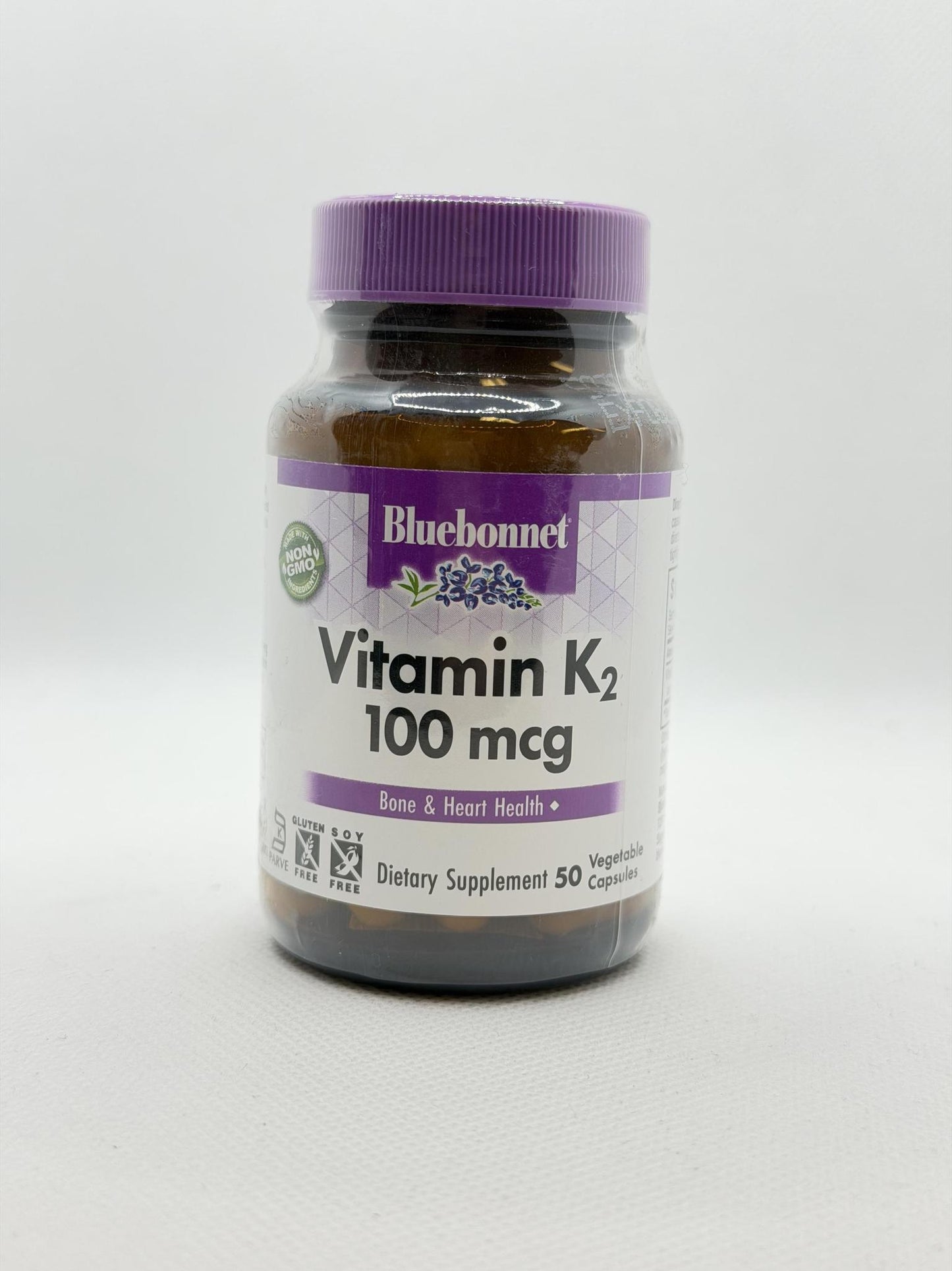 Bluebonnet Vitamin K2, 100mcg, 50vcaps